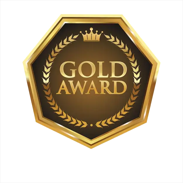 Khelo anti-slip kids bathroom rug awarded the prestigious Gold Award for premium quality, durability, safety, and superior performance.
