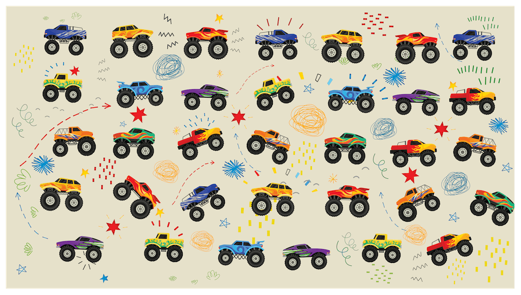 Premium Kids Bath Towel made from 100% Organic Cotton with an exciting Monster Trucks print. Designed for comfort and durability, it is super soft, ultra-absorbent, and machine washable. A perfect gift for truck-loving kids. Available at Khelo.co.